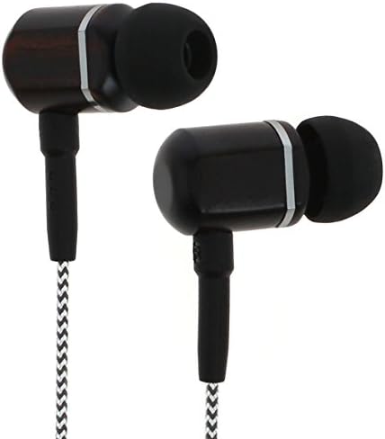 Elevate Your Audio Experience with Symphonized MTRX 2.0 Premium Wired Earbuds – Stylish Wood In-Ear Headphones Featuring Noise Isolation, Built-in Microphone & Volume Control, Ideal for Android Devices, Computers & Laptops (Gun Metal Finish) – Exceptional Sound Quality & Comfort for Music Lovers and Professionals