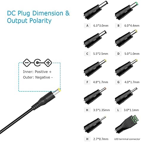 Belker 12 V 3 A High-Efficiency AC DC Power Adapter – Versatile Wall Charger for 12 V Electronics with 3000 m A Output and Universal Plug Compatibility for Seamless Device Integration