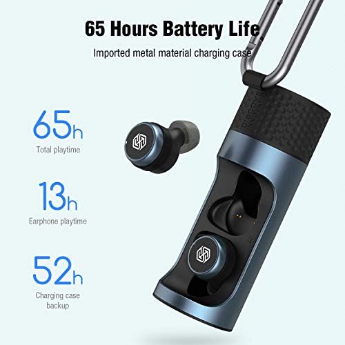 Nillkin TW004 Gray Wireless Earbuds – Premium Sound Performance with Quick Charge Technology for Audiophiles and Everyday Users, Comfortable Ergonomic Design and Universal Device Compatibility for Ultimate Listening Pleasure