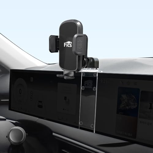 FICS Car Phone Holder for Genesis GV70 2026 Moder-Year – Custom-Fit Mount for Seamless Integration, Interior Accessories for Navigation, No Adhesive or Tools Required – Enhanced Compatibility and Speed