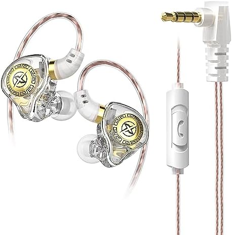 FEDAI X1 Premium Wired Earbuds with Microphone – High-Fidelity In-Ear Monitors for Gaming & Sports – Comfortable Earfins for Optimal Fit, Crystal Clear Sound, 3.5 mm Compatibility for PC and Mobile – Stylish Blue Design Perfect for Daily Use