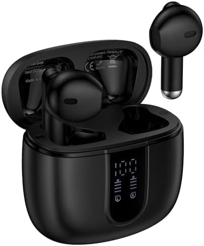 Samsung Galaxy A Series Waterproof Bluetooth Earbuds – 48-Hour Playtime with Noise Cancelling Mic & LED Charging Case for Ultimate Sound Quality, Perfect for Active Lifestyles and Everyday Use