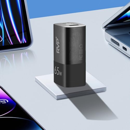 Ultimate 65 W USB-C Fast Charger: Triple Port Compact Adapter with Foldable Design for On-the-Go Convenience and Universal Device Compatibility