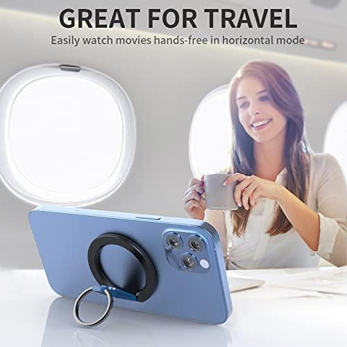 Magnetic 2-in-1 Phone Grip & Kickstand – Rapid X Snapo for i Phone 12-15 Series – Lightweight Aluminum Holder with 360° Flexibility and Enhanced Compatibility – Perfect for Hands-Free Viewing in Multiple Colors