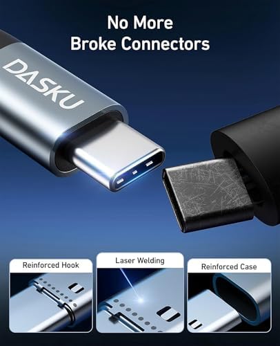 15 FT USB C to USB C Charging Cable – 100 W Braided Fast Charger for i Phone 16/15/Pro/Plus/Pro Max & Samsung Galaxy S23 – Durable, Tangle-Free Design for Efficient Data Transfer & Versatile Use – Perfect for Home, Office, and On-the-Go Charging Solutions