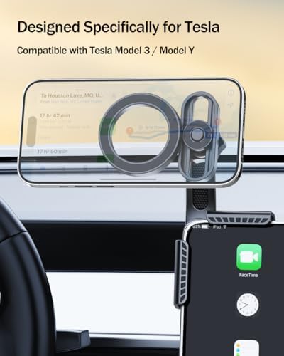 Mag Safe Tesla Phone Holder: Premium Magnetic Mount for Model 3 & Model Y – Secure Grip, Universal Compatibility, and Effortless Hands-Free Access for All Smartphones