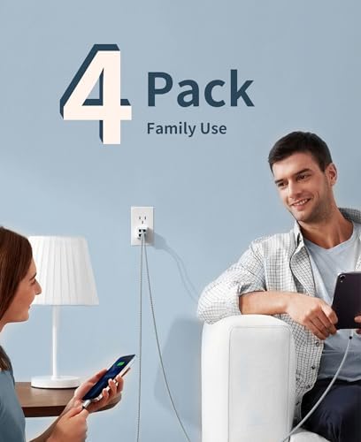 Versatile 4-in-1 Fast Charging Cable with E-Mark Chip – 65 W USB C Multi Charger for i Phone 16/15/14/13, i Pads, Android Devices & Tablets (4 FT) – Ultimate Solution for Quick Power Delivery and Enhanced Device Compatibility