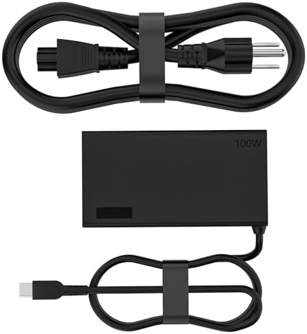 High-Power 100 W USB-C Charger for Lenovo Yoga & Think Pad Series – Rapid Charging Power Supply with Universal Compatibility for Enhanced Performance and Efficiency