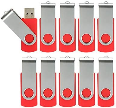 Alihelan 8 GB USB Flash Drive 5 Pack – Vibrant Swivel Memory Sticks with LED Indicator for Seamless Data Transfer, Ideal for Personal and Professional Use – USB 2.0 Portable Storage in Black, Red, Purple, Yellow, and White – Perfect for Easy File Sharing and Backup