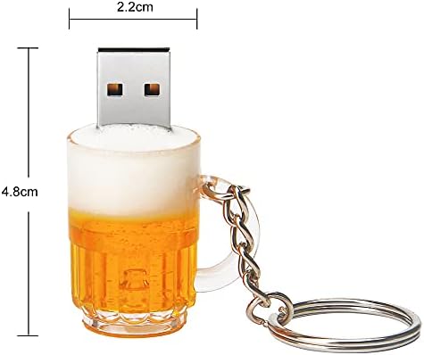64 GB Cute Beer Mug USB Flash Drive – Fun and Functional Memory Stick for Easy Data Storage – Portable USB 2.0 Drive Compatible with Windows & Mac – Perfect for Students and Professionals