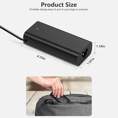 High-Efficiency 65 W & 45 W USB-C Laptop Charger for Dell Latitude & XPS Models – Rapid Charging with Smart Chip Tech for Optimal Safety – Universal Compatibility with Multiple Dell Models – Portable Power Adapter with Advanced Protection Against Overheating, Short Circuits, and Voltage Surges – Ideal for Home Office, Travel, and On-the-Go Efficiency – Reliable FCC & Ro HS Certified Charger for Safe Device Performance – Versatile Charging Solution for Your Everyday Needs