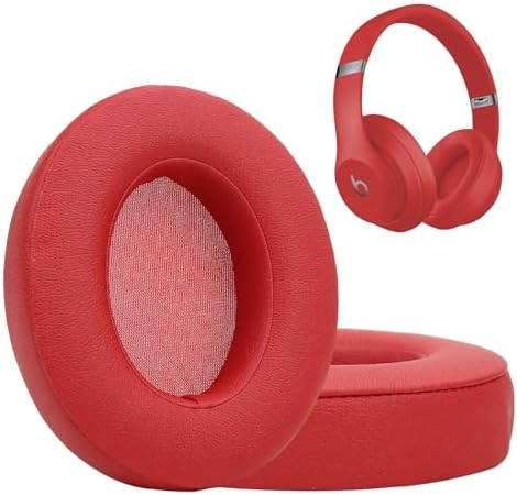 Upgrade Your Audio Experience with Premium Noise-Isolating Memory Foam Ear Pads for Studio 2 & 3 Headphones – Waterproof Protein Leather Cushions in Blue for Unmatched Comfort and Enhanced Sound Quality