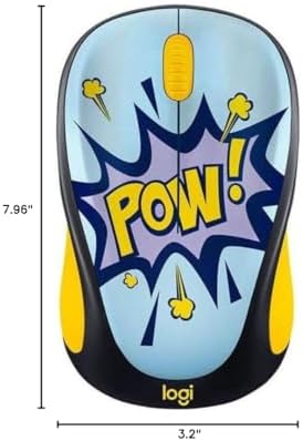 Logitech M325 Wireless Mouse in Cocktail Design – Ergonomic Comfort and Precision Tracking for All Operating Systems, Long Battery Life Up to 18 Months, Perfect for Travel and Home Office Setup