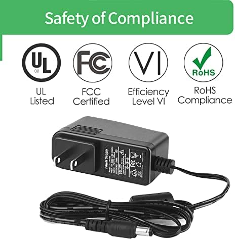 Dependable 4-Pack 12 V 0.5 A Power Supply Adapters – UL Listed DC Transformers for Enhanced Performance of CCTV Cameras, Speakers, Routers, Printers, and Keyboards – Versatile and Efficient Power Solutions for Everyday Electronics