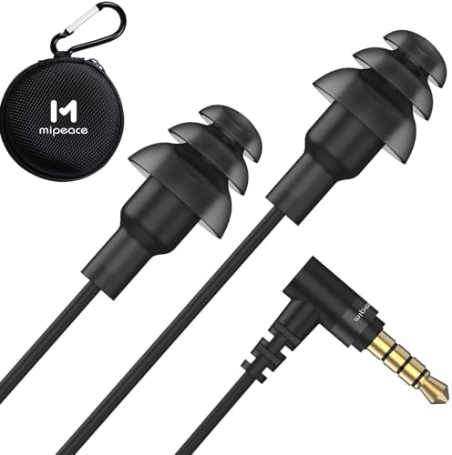 MIPEACE Professional Noise-Canceling Earbuds – Engineered for Comfort and Longevity in Industrial Settings – Sweatproof Design with Effortless Device Pairing and Immersive Acoustic Experience for Construction Workers