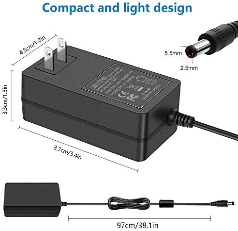 Reliable 24 V 2 A AC to DC Power Supply Adapter – Universal 100-240 V Input for LED Light Strips, 3 D Printers, and CCTV Systems – Enhanced Safety Features and Compact Design for Optimal Device Performance