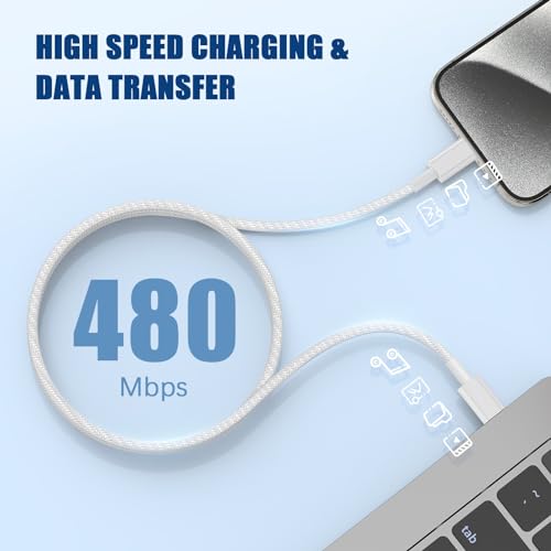 iPhone 16 15 USB C Charger Cable 10ft, Long Fast Charge Type C to C Charging Cord Wire for Apple iPhone 16 Pro Max/16 Pro/15 Plus/15 Pro Max,iPad Pro 12.9/11 inch/Mini/Air 5/4th,MacBook,Samsung-Black – Enhanced Compatibility and Speed