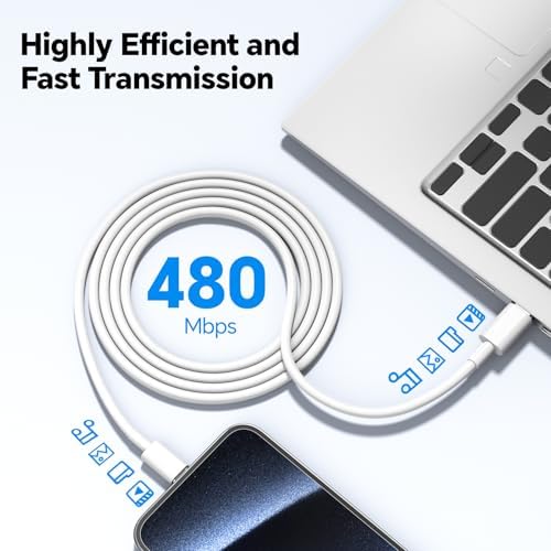 20 W Dual USB-C Fast Charger Block for i Phone 15/16 Series – Includes Two 10 FT USB-C Charging Cables, Perfect for Pro Max, Plus, Pro, i Pad Pro/Air – Compact, High-Speed Charging Solution (2 Pack, Black)