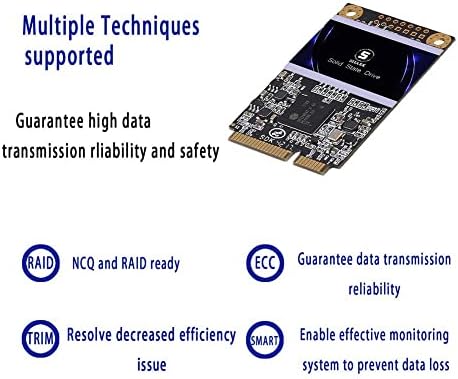 Transform Your System with the Shark Speed 64 GB MSATA SSD – High-Performance Internal Solid State Drive for Enhanced Speed and Storage in Desktops & Laptops – Lightning-Fast SATA III 6 Gb/s for Gamers and Professionals Seeking Unmatched Efficiency and Reliability