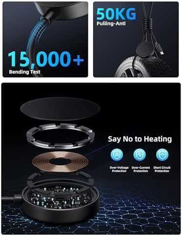 Dual-Port 25 W Fast Charging Block with 5 FT Cable for Samsung Galaxy Watches & Smartphones – Effortless Dual Device Charging, Superior Speed, and Sleek Compact Design for Galaxy Watch 7/6/5/4/Active2 & Galaxy S24/S23/S22/S21/Note/Z Fold – Ultimate Efficiency Meets Unmatched Compatibility