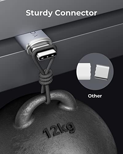 VOLTME Premium Nylon USB C Cable 2-Pack – 6 ft Fast Charging & Data Transfer Cable for Galaxy S10+/S10, Note 10/9, LG V30/V35, Moto Z2/Z3 – Universal Compatibility & Enhanced Durability for Efficient Charging Solutions