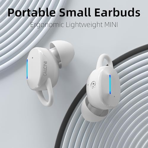 IPX8 Waterproof Wireless Earbuds with Touch Control – Bluetooth 5.3 Headphones for Sports & Workouts, Deep Bass Sound, Ergonomic Fit, and 30-Hour Playtime for Ultimate Audio Enjoyment and Active Lifestyle