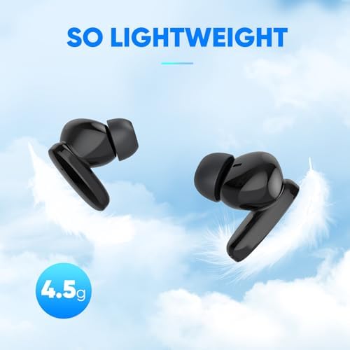 Experience Audio Freedom with Foxeye Bluetooth 5.3 Wireless Earbuds – 30-Hour Playtime for Uninterrupted Listening – Deep Bass and Advanced Noise Cancellation for Music, Gaming, and Calls – Lightweight, Stylish White Design for All-Day Comfort and Performance