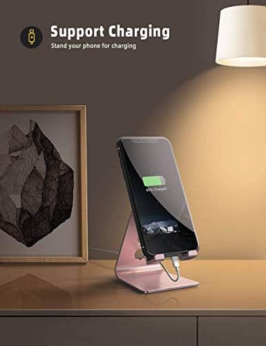 Lamicall Ergonomic Adjustable Smartphone Stand – Versatile Hands-Free Dock for i Phone 16, 15, 14, Plus, Pro Max, 13, 12, X, XS & All Android Phones (4-8″) – Sleek Black Finish with Anti-Slip Grip for Enhanced Efficiency and Comfort at Home or Office – Optimize Your Workspace with Customizable Viewing Angles and Superior Stability