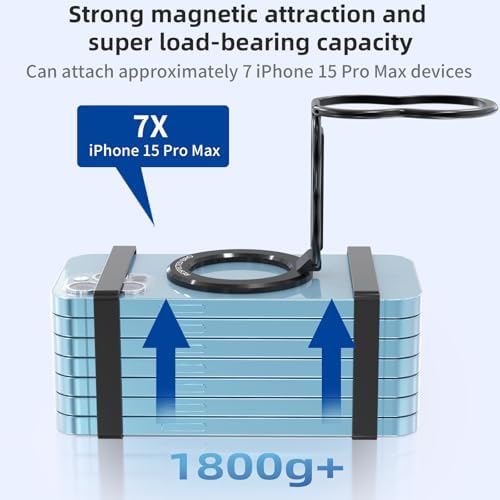 Elevate Your Smartphone Experience with RESPECTED-BRO 4-in-1 Magnetic Phone Grip Stand – Ultimate Kickstand, Secure Finger Strap, and Universal Compatibility for i Phone & Android (Silver) – Perfect for Hands-Free Convenience and Enhanced Usability