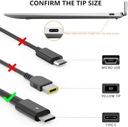 High-Performance 90 W USB-C AC Adapter for Dell Laptops – Universal Compatibility Charger for Latitude & XPS Series – Fast Charging with Enhanced Efficiency, Includes Power Cable & 12-Month Warranty – Ideal Replacement for Original Models Like TDK33, PM170, and More