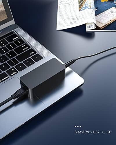 Lenovo Chromebook USB-C Fast Charger with 10 Ft Durable Cable – UL Certified 45 W Power Adapter for Enhanced Safety and Compatibility, Portable Design for On-the-Go Charging with 30-Day Return Warranty