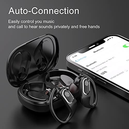 Mu Go Wireless Sports Earbuds – Advanced Bluetooth 5.0 Noise-Cancelling Headphones with 48-Hour Playtime, Deep Bass Sound, Waterproof Construction, and Comfortable Ergonomic Design for Active Lifestyles – Perfect for Workouts and Hands-Free Calls