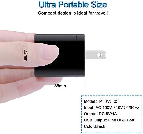 Compact Travel Wall Charger Cube – 3 Pack Single Port USB Power Adapter for Fast Charging – Compatible with Samsung Galaxy S24/S23, Note 20/10, Moto G7/G6, LG Stylo 6/5/4 – Efficient and Reliable Power Solution for On-the-Go Charging