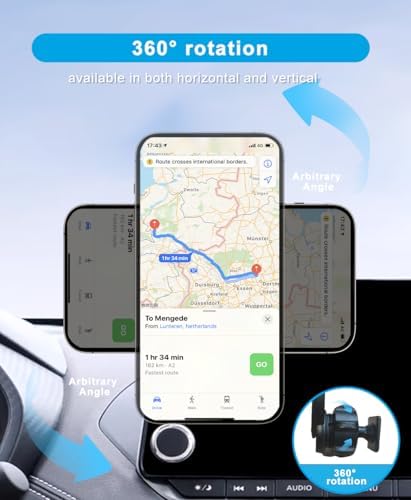Nissan Altima, Sentra & Rogue Dash Mount Phone Holder – Premium Adjustable Cradle for Smartphones (8-Inch Screen) – Secure, Tool-Free Installation for Enhanced Driving Safety & Convenience (2019-2025)