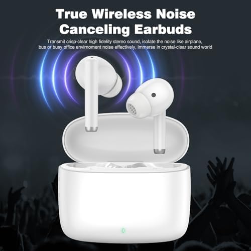 Next-Gen Bluetooth 5.3 True Wireless Earbuds with Deep Bass and Noise Cancellation for Samsung S24, S23 Ultra, S22, S21, A55, A54, i Phone 16, 15 Pro – Sweatproof In-Ear Headphones with HD Mic for Crystal-Clear Calls and All-Day Comfort – Perfect for Active Lifestyles and Music Enthusiasts