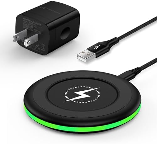 15 W Fast Wireless Charger Pad for Google Pixel & Samsung Galaxy Devices – High-Efficiency Charging Station with QC Adapter for Optimal Performance – Compatible with Pixel 9, 8, 7, Galaxy S25, S24, S23, S22, S21, and i Phone 16 Series – Enhanced Safety Features & Case-Friendly Design – Ideal for Home or Office Use – Experience 1.8 X Faster Charging Speed with Smart Chip Protection – Sleek, Portable, and Reliable for All Your Charging Needs – Includes 18 W QC3.0 Wall Adapter and Type-C Charging Cable for Immediate Use – Say Goodbye to Cords with This Versatile Wireless Charging Solution