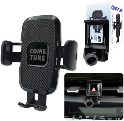 COMETURE Toyota Corolla Phone Holder Mount (2020-2023) – 360° Rotating Smartphone Cradle for i Phone & Android – Stylish Auto Interior Accessory for Hands-Free Navigation and Enhanced Device Safety