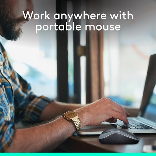 Logitech M240 Silent Bluetooth Mouse – Wireless & Compact Design for Effortless Navigation, 18-Month Battery Life, and Smooth Tracking on All Surfaces – Ideal for Windows, mac OS, Chrome OS – Portable Off White Solution for Professionals on the Go