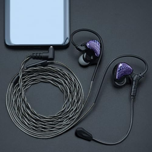 Discover the QOA Celest Wyvern Black Hi-Fi Wired In-Ear Monitors – Engineered with a Cutting-Edge Dynamic Driver for Deep Bass and Crystal Clear High Frequencies | Unique Artisan Hand-Painted Faceplate for Distinctive Personal Style | Durable Detachable 0.78 2-Pin Cable for Enhanced Longevity and Customization | Ergonomically Designed for Ultimate Comfort, Ideal for Gamers, Musicians, and Audiophiles | Versatile 3.5 mm Connector Ensures Compatibility Across All Devices. Experience Exceptional Sound Quality and Unique Aesthetic Appeal in One Premium Package.
