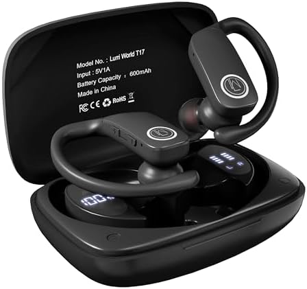 Unleash Your Active Lifestyle with T17 True Wireless Over-Ear Earhook Sports Headphones – High Fidelity Sound, Bluetooth Connectivity, and Enhanced Durability for Ultimate Performance