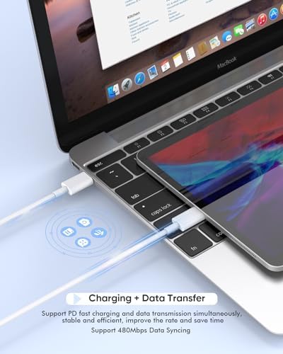 Dual USB-C Fast Charging Block for i Phone 16 | 2-Pack Adapter Set with USB-C Cables | Universal Compatibility for i Phone 15, i Pad Pro | Efficient PD Charging Solution for Home & Travel | Compact Design for On-the-Go Power Management