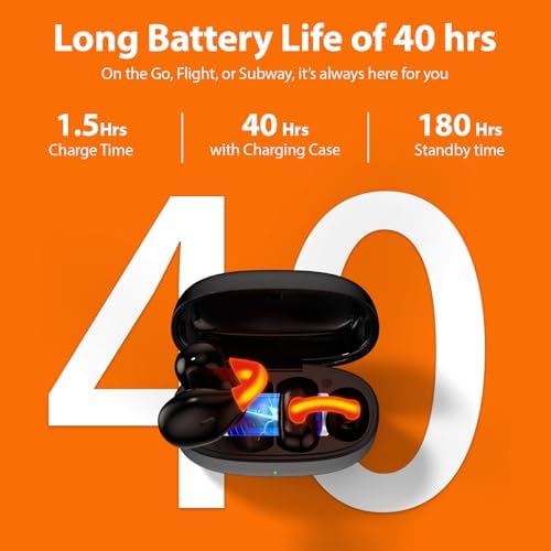 Experience Unmatched Freedom with Jiunai Open Ear Bone Conduction Earbuds – Advanced Sweatproof Wireless Bluetooth 5.3 Headphones for Active Lifestyles. Designed for Safety and Comfort, These Innovative Earbuds Feature a Unique Flash Night Light to Enhance Visibility During Evening Activities. Perfect for Running, Cycling, and Outdoor Sports, the Ergonomic Clip-On Design Ensures a Secure Fit While Keeping You Aware of Your Surroundings. With State-of-the-Art Bone Conduction Technology, Enjoy Crystal-Clear Audio Without Compromising Situational Awareness. Built to Endure the Elements, These Durable Headphones Are Easy to Maintain and Ideal for Intense Workouts. Elevate Your Listening Experience with Jiunai – Where Cutting-Edge Technology Meets Your Active Lifestyle.