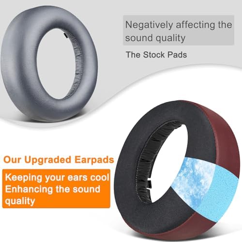 SOULWIT Premium Cooling-Gel Earpads for Sony PS5 Pulse 3 D Wireless Headset – Noise-Isolating Cushions for Enhanced Comfort and Gameplay – Effortless Installation, Sleek Black Design for Ultimate Gaming Experience