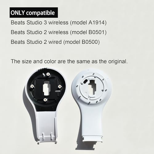 Upgrade Your Beats Studio 3 & Studio 2 Wireless Headphones with Yzcc SX Premium Inner Panel Replacement – OEM-Compatible White Shell for Superior Sound Enhancement and Design Restoration – Easy Installation, Long-Lasting Durability, and Perfect Fit for Audiophile Quality