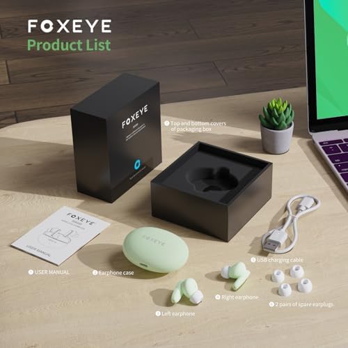 Experience Audio Freedom with Foxeye Bluetooth 5.3 Wireless Earbuds – 30-Hour Playtime for Uninterrupted Listening – Deep Bass and Advanced Noise Cancellation for Music, Gaming, and Calls – Lightweight, Stylish White Design for All-Day Comfort and Performance