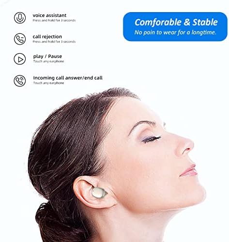Kamon K11 Premium Wireless Earbuds with Bluetooth 5.3, Waterproof In-Ear Design, Touch Control, and Wireless Charging Case – Unmatched Sound Quality for i Phone 14, 13, Samsung, and Active Lifestyles (Black) – Ultimate Durability & Seamless Connectivity