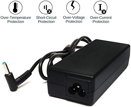 90 W HP Envy Touchsmart & Spectre X360 AC Adapter – Fast Charging, Enhanced Compatibility for 15, 17 Series & Elitebook Folio, 4.5 mm Connector, CE/FCC/ROHS Certified with 24/7 Support and 12-Month Warranty, Perfect for Laptop Power Needs