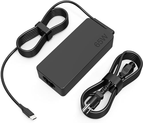 High-Performance 65 W USB-C Laptop Charger for Lenovo Think Pad & Yoga Series – Rapid Charging with Enhanced Compatibility for X1, T14, E15, Chromebook & More – Advanced Safety Features & 24/7 Customer Support