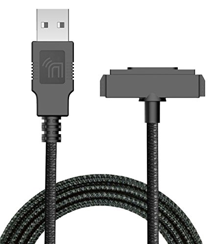 Rugged Braided USB Charging Cable with Magnetic Contacts for Sonim XP5/XP6/XP7 – Durable Nakedcellphone Charger for Fast Syncing and Enhanced Compatibility with XP5700, XP6700, and XP7700 Smartphones – Perfect for Extreme Environments