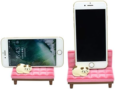 Cute Cat Cellphone Stand Resin Miniature Coach Shaped Desk Phone Holder Mount for Girls Smartphones – Enhanced Compatibility and Speed